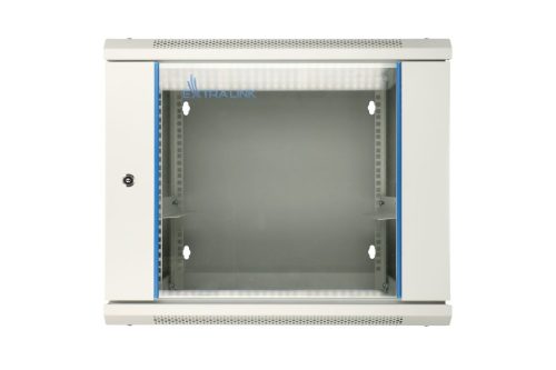 Extralink 12U 600x600 AZH Gray | Rackmount cabinet | wall mounted, swing type
