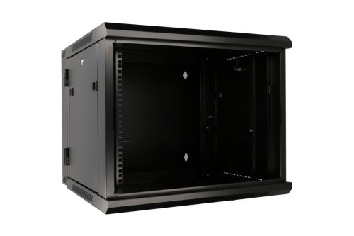 Extralink 6U 600x600 AZH Black | Rackmount cabinet | wall mounted, swing type