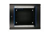 Extralink 6U 600x600 AZH Black | Rackmount cabinet | wall mounted, swing type