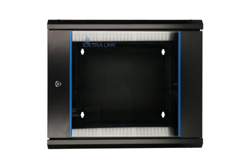 Extralink 6U 600x600 AZH Black | Rackmount cabinet | wall mounted, swing type