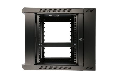 Extralink 6U 600x600 AZH Black | Rackmount cabinet | wall mounted, swing type