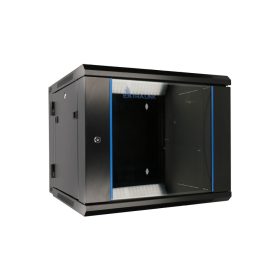   Extralink 9U 600x600 AZH Black | Rackmount cabinet | wall mounted, swing type