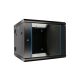 Extralink 9U 600x600 AZH Black | Rackmount cabinet | wall mounted, swing type