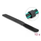 Delock Befűzős kábelkötegelő hossza 180 mm fekete 20 mm, 10 db