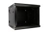 Extralink 9U 600x600 AZH Black | Rackmount cabinet | wall mounted, swing type