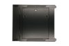 Extralink 9U 600x600 AZH Black | Rackmount cabinet | wall mounted, swing type