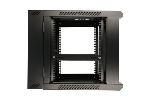 Extralink 9U 600x600 AZH Black | Rackmount cabinet | wall mounted, swing type