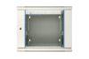Extralink 9U 600x600 AZH Gray | Rackmount cabinet | wall mounted, swing type