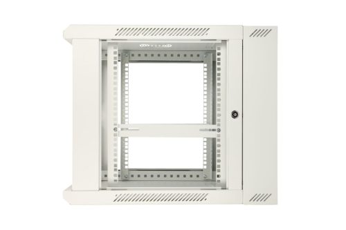 Extralink 9U 600x600 AZH Gray | Rackmount cabinet | wall mounted, swing type