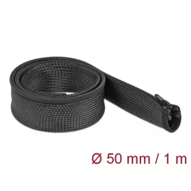   Delock Befont karmantyú zipzáras szorítóval 1 m x 50 mm-es fekete (19166)