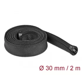   Delock Befont karmantyú zipzáras szorítóval 2 m x 30 mm-es fekete (19168)