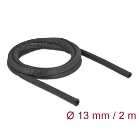  Delock Szőtt önzáródó karmantyú 2 m x 13 mm-es, fekete (19171)