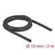 Delock Szőtt önzáródó karmantyú 2 m x 13 mm-es, fekete (19171)
