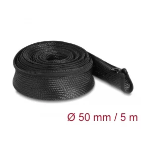   Delock Befont karmantyú zipzáras szorítóval hőállóság egészen 5 m x 50 mm-es fekete
