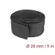 Delock Szőtt tépőzáras karmantyú 5 m x 20 mm-es, fekete (19190)