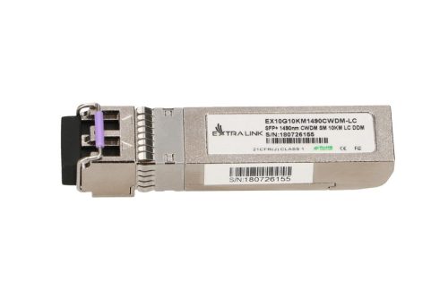 Extralink SFP+ 10G | SFP+ CWDM Module | 10Gbps, 1490nm, single mode, 10km, LC, DOM
