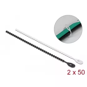   Delock Újrahasználható kötöző Hx 180 x Sz 3,6 mm 100 db.