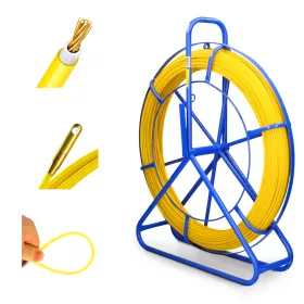   Extralink Pilot 6mm 100m | Cable pulling rod | glass fibre FRP, d. 6mm, l. 100m, yellow
