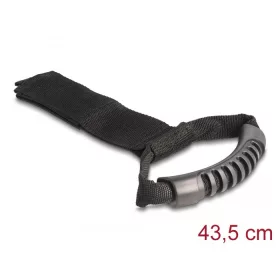   Delock Szállító pánt tépőzáras rögzítővel Hx 435 x Sz 50 mm fekete 2 db.