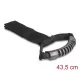 Delock Szállító pánt tépőzáras rögzítővel Hx 435 x Sz 50 mm fekete 2 db.