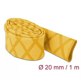 Delock Zsugorcső X-mintás nem csúszós 1 m x 20 mm sárga