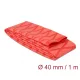 Delock zsugorcső X-mintás 1mx40mm piros (19604)