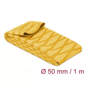 Delock Zsugorcső X-mintás nem csúszós 1 m x 50 mm sárga