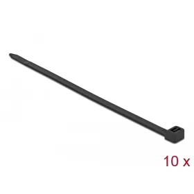   Delock Kábelkötegelő 850 x 9 mm (H x Sz), 10 darab fekete (19646)