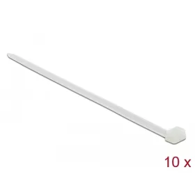   Delock Kábelkötegelő 850 x 9 mm (H x Sz), 10 darab fehér (19673)