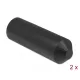 Delock 80 x 25 mm méretű lezáró vég belül ragasztó felülettel 2 db. fekete (19841)