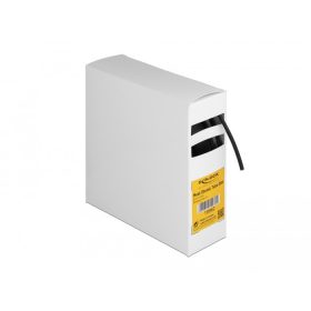   Delock Hűtő kiegészítő doboz öntapadó, 3:1 arányú összehúzódó belsővel, 5 m x 2,4 mm fekete (19962)