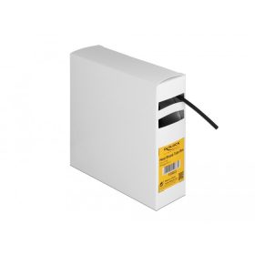   Delock Hűtő kiegészítő doboz öntapadó, 3:1 arányú összehúzódó belsővel, 5 m x 3,2 mm fekete (19963)