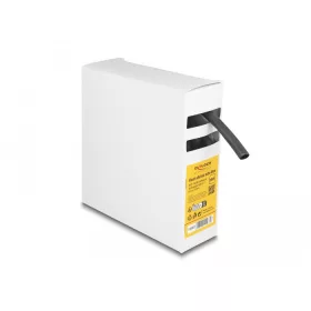   Delock hőre zsugorodó cső doboz, belső ragasztóval, zsugorodási arány 4:1, 5 mx 8 mm fekete (19967)