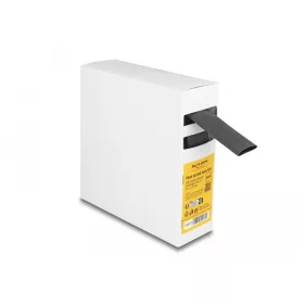   Delock hőre zsugorodó cső doboz, belső ragasztóval, zsugorodási arány 4:1, 5 mx 20 mm fekete (19970)