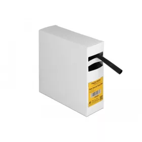   Delock Hűtő kiegészítő doboz öntapadó, 3:1 arányú összehúzódó belsővel, 5 m x 9,5 mm fekete (19984)