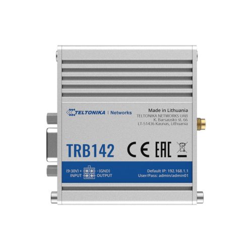Teltonika TRB142 | IoT Gateway | LTE Cat 1, RS232, remote management