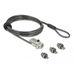   Navilock Kensington három zárfejjel és kombinálható csatlakoztatóval , Noble Wedge és Nano típusokho