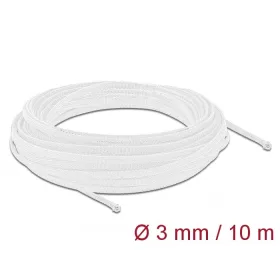 Delock Fonott kábelharisnya nyújtható 10 m x 3 mm fehér