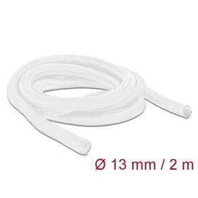   Delock Fonott kábelharisnya önzáródó 2 m x 13 mm fehér (20698)