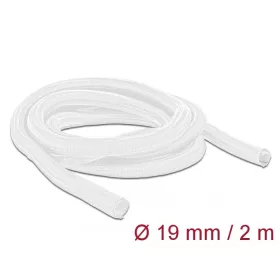   Delock Fonott kábelharisnya önzáródó 2 m x 19 mm fehér (20700)
