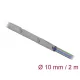 Delock Kábelkarmantyú patent szorítóval 2 m x 10 mm szürke / fekete (20725)