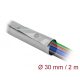 Delock Kábelkarmantyú patent szorítóval 2 m x 30 mm szürke / fekete (20727)