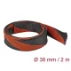 Delock Fonott kábelharisnya nyújtható 2 m x 38 mm fekete-piros (20753)
