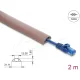 Delock Kábelcsatorna, PVC, hajlékony, 30 x 10 mm   2 m hosszú, barna