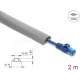 Delock Kábelcsatorna, PVC, hajlékony, 30 x 10 mm   2 m hosszú, szürke