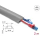 Delock Kábelcsatorna, PVC, hajlékony, 50 x 14 mm   2 m hosszú, szürke