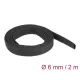 Delock Anyag hőre zsugorodó cső 2 m x 6 mm szugorodási arány 2:1 fekete