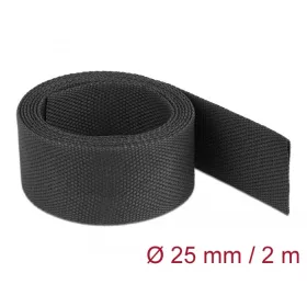   Delock Anyag hőre zsugorodó cső 2 m x 25 mm szugorodási arány 2:1 fekete