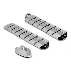   Delock Ezüst színű, állítható magasságú asztali kábelcsatorna 740 x 75 mm (20796)