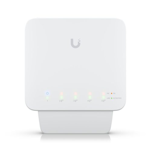 Ubiquiti USW-FLEX | Switch | UniFi, 5x RJ45 1000Mb/s, 1x PoE In, 4x PoE Out, 46W